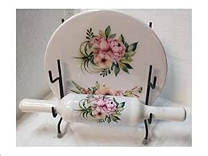 Buy RME MSI Marble Chakla/Rolling Board and Wooden Belan/Rolling Pin ...