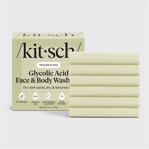 Glycolic Acid Resurfacing Face and Body Wash – KITSCH