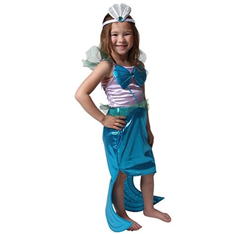 Girls Pretty Pink Princess Dress Up Basic Trunk and Purple/Blue Mermaid ...