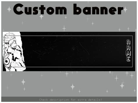 Custom Twitch Banner / Manga / Dark / Anime / Glitch / Black - Etsy ...