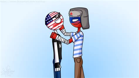 Russia x America [Countryhumans] by Natikop on DeviantArt