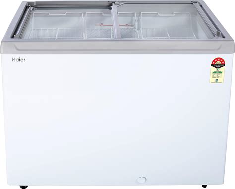 Haier HFC-300GM5-5 star rating double door Glass top model, With inside ...