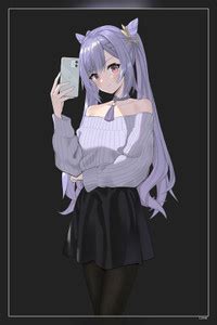 Genshin Impact Keqing Genshin Impact Anime Girls Matte Finish Poster ...