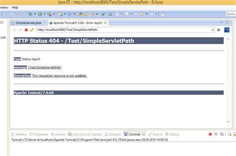 Image result for Servlet HTTP Status 404 Not Found Eclipse