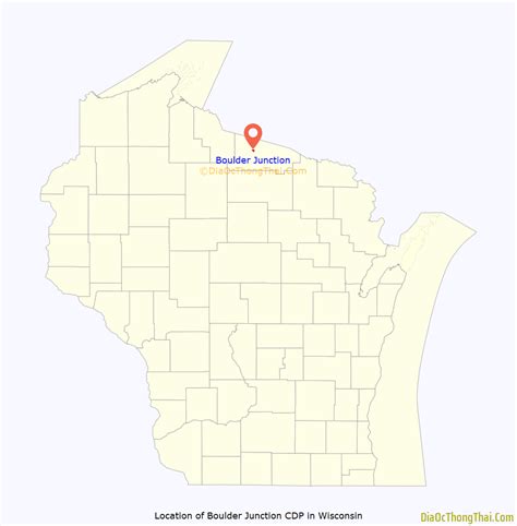 Map of Boulder Junction CDP - Thong Thai Real