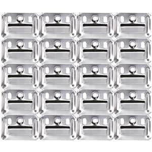 KONTONTY 100pcs Wall Buckle Furniture Clamp Z Clips for Hanging Wall ...