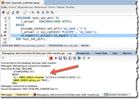 Image result for How to Debug in PL SQL Developer