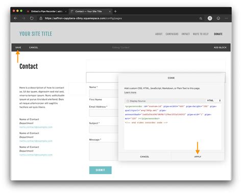 Adding Audio & Video Recording to Your Squarespace Website
