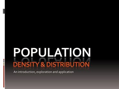 Population Density Distribution Model 的图像结果
