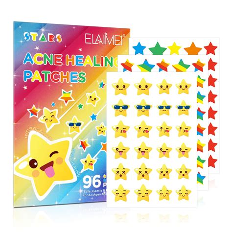 Buy Valleylux Star Face Pimple Patches, 96 Patches Cute Pimple Patches ...