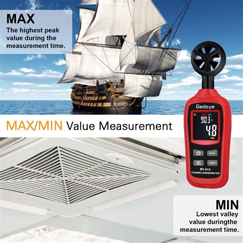 Handheld Anemometer, Gedaye Digital Wind Speed Gauge India | Ubuy