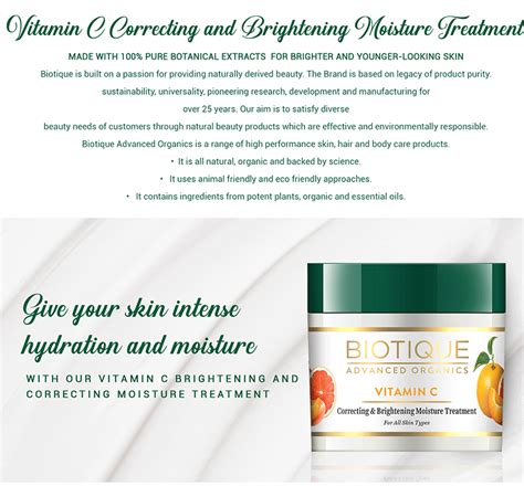 Vitamin C Moisturizer for Skin Radiance & Brightening | Biotique