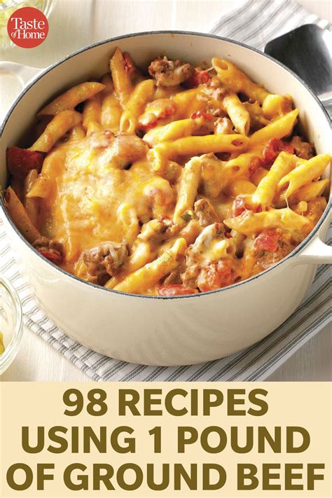 98 Recipes Using 1 Pound Of Ground Beef | Word of Recipes