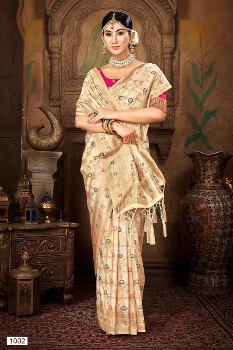 PAVITRA SILK BY BUNAWAT 1001 TO 1006 SERIES INDIAN TRADITIONAL WEAR ...