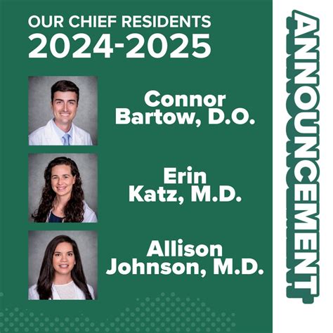 We are proud to introduce our 2024-2025 Chief Residents! 🌟 | UAB ...