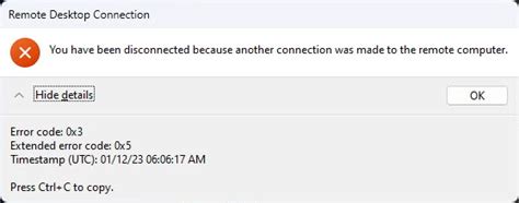 Image result for Windows RDP Access Disabled Message