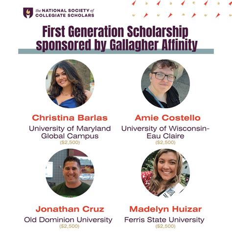 🥳Congratulations to the recipients of the NSCS First Generation ...