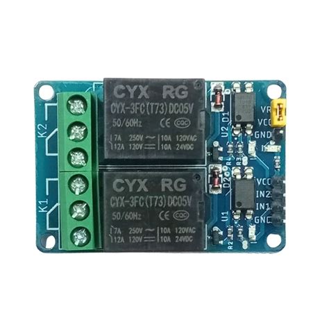 ADIY 2 Channel 5V DC Relay Module for Microcontrollers – Robocraze