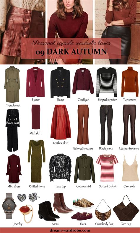 Dark autumn color palette and wardrobe guide – Artofit