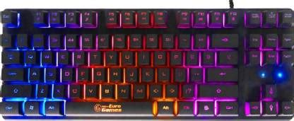 RPM Euro Games Gaming Keyboard Tenkeyless | RGB Backlit | Suspension ...