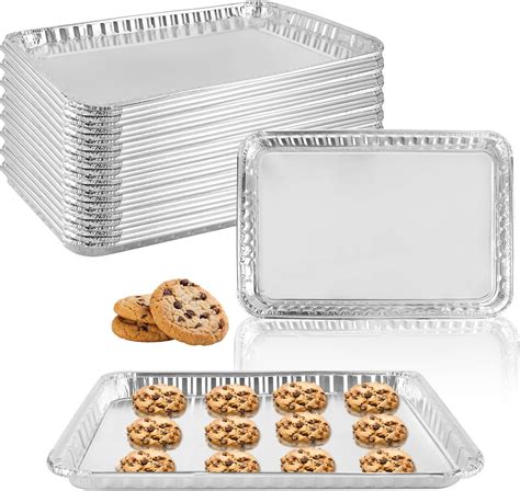 Amazon.com: YEUIKERR 24 Pack 16 x 11 inch Aluminum Disposable Cookie ...
