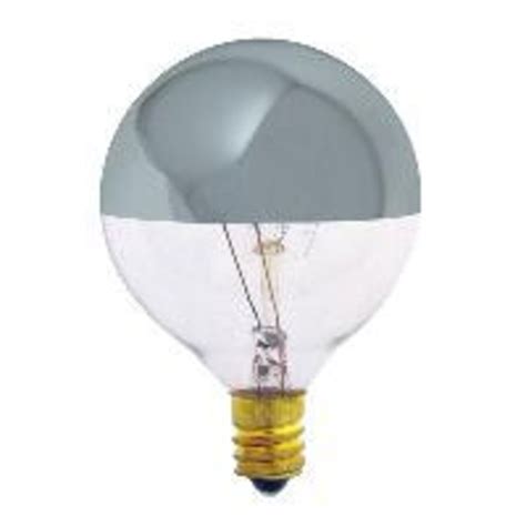 SUNLITE 40W 120V Globe G16.5 Silverbowl Incandescent Light Bulb | Michaels