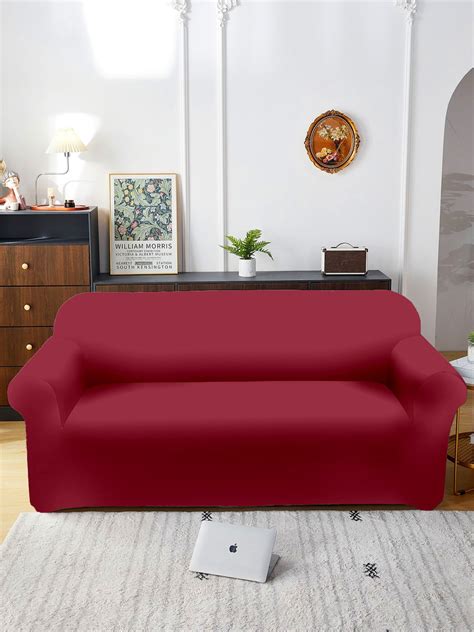 Elastic Stretchable Sofa Cover 2 Seater-Maroon – CORTINA