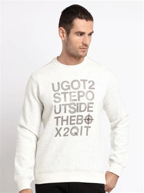 Buy White Hairy Mel Printed Sweatshirt for Plus Size | Status Quo