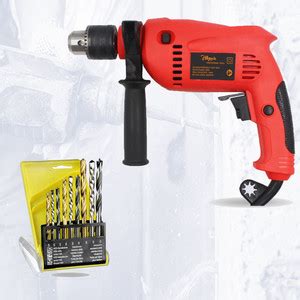 Hillgrove HGCM717M2 700W Power Drill Machine with 9Pcs All Type Drill ...