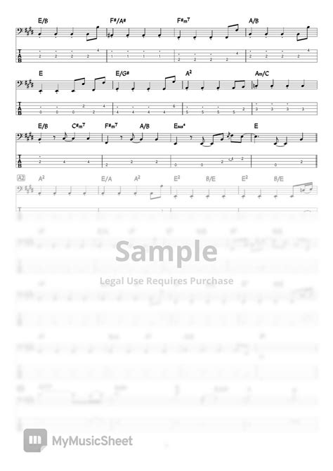 제이어스 - 시편 139편 (베이스 악보입니다.) Tab + 단선 악보 by 이원재