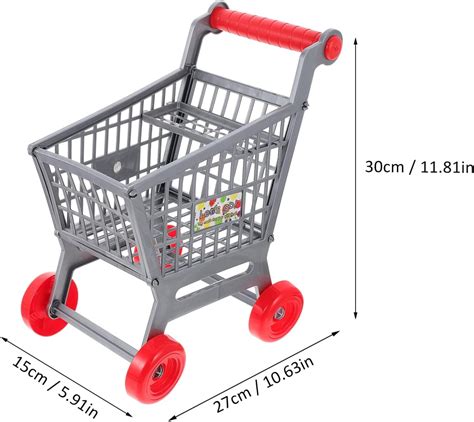 NUOBESTY Mini Shopping Cart Mini Supermarket Shopping Cart Model Kids ...