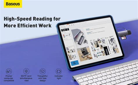 Baseus Lite Series USB-A + Type-C to TF Memory Card Reader Portable 2TB ...