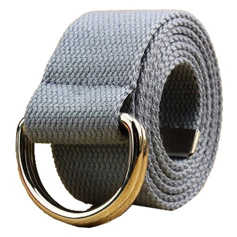 Buy Canvas Belt Men with Double D-ring Buckle Web Army Tactical Belt ...