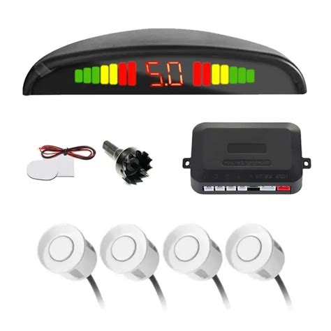 Car Reverse 4 Parking Sensor System Reverse Backup Radar System with ...
