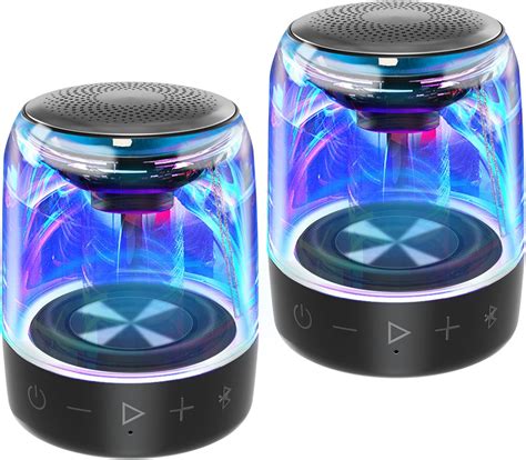 Amazon.com: SEVENKA 2 Bluetooth Mini Speakers, 3W Small Portable ...