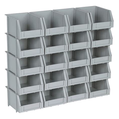 MIC4HFT Poly Bins Storage System by MIC4HFT, Plastic, Grey : Amazon.in ...