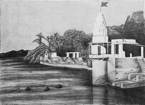 INDIAN TEMPLE Drawing by Sanjay Kumar Mochi | Saatchi Art