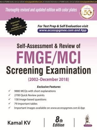 Self-Assessment & Review of FMGE/MCI Screening Examination: Buy Self ...