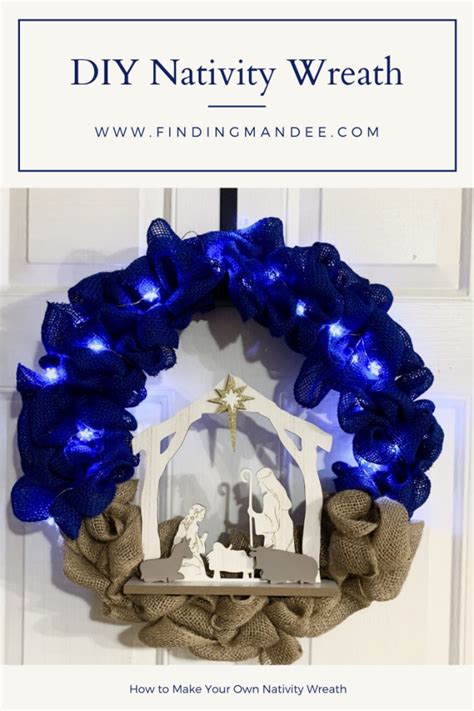 Nativity Wreath DIY 的图像结果