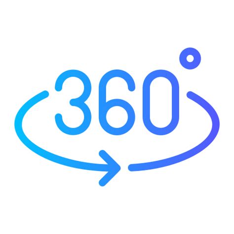 360 degrees - Free interface icons