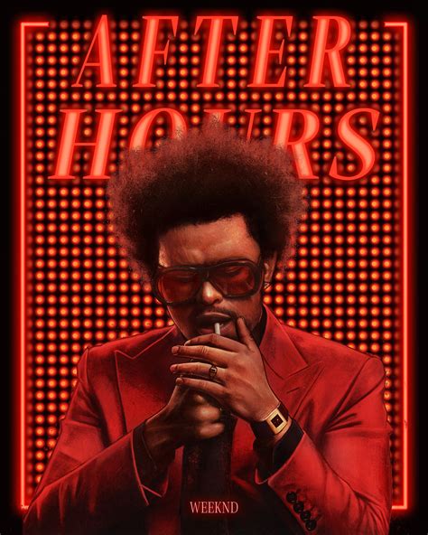 The Weeknd: After Hours Poster on Behance