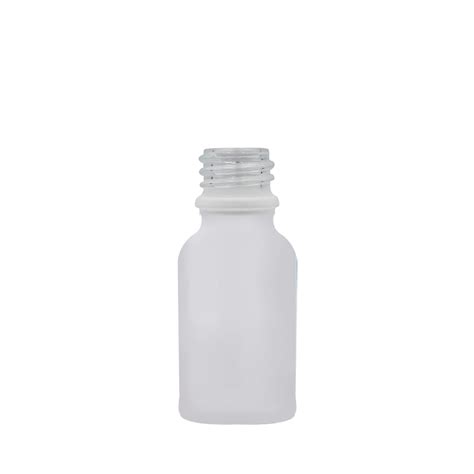 15ml Clear Frosted Glass Bottle - 18mm Neck – Glass Planet Private Limited