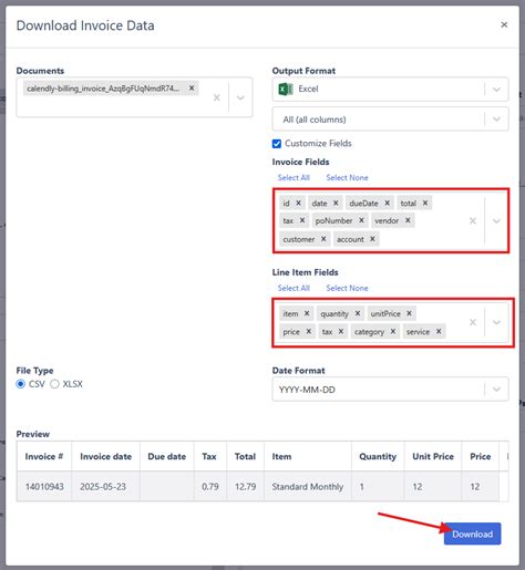 Convert Invoice to Excel 的图像结果
