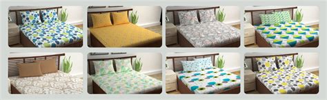 Divine Casa Cotton Blend Rocca Print Mix N Match Bedsheet Set for ...