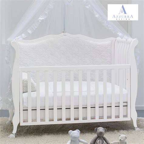 Shabby chic Baby und Kinderbett umbaubar zum schicken Stilsofa Azzurra ...