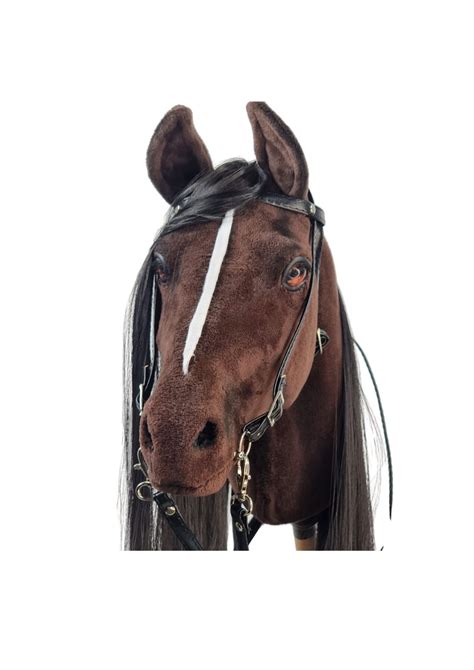 Realistic Hobby Horse, Handmade Stick Horse Toy, Custom Horse Gift, Equestrian Pretend Play ...