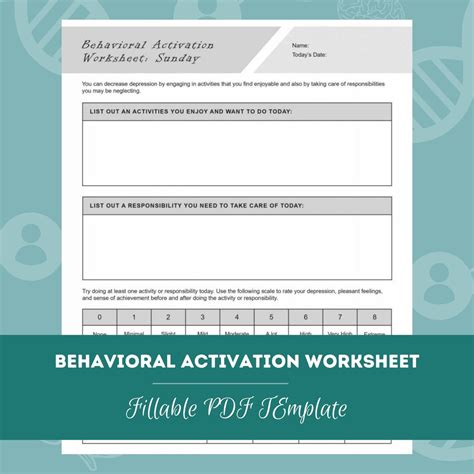 Image result for Behavioral Activation Worksheet