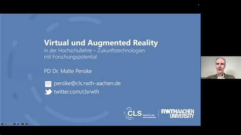 Vortrag: Virtual und augmented reality in der Hochschullehre ...