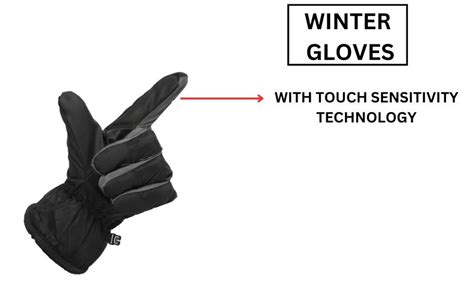 FabSeasons Warm Winter Gloves, Water resistant, Mobile Touch enabled ...